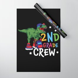 2nd Grade Crew Student Dinosaur Wrapping Paper