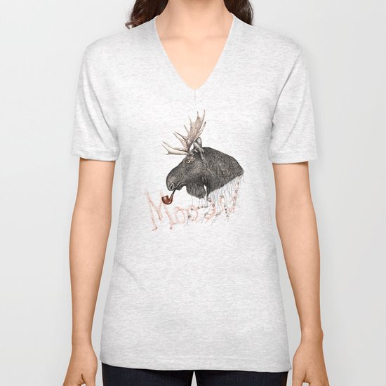 moose Unisex V-Neck