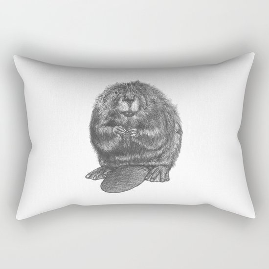 Beaver Rectangular Pillow