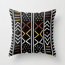 Abstract African Mudcloth Throw Pillow | Africanpattern, Afrocentric, Pattern, Modernafrican, Africanmask, Naturalcolors, Africanart, Westafrica, Africangarb, Mali 