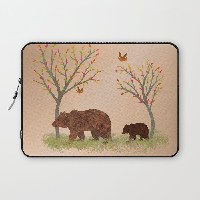 Walk In The Woods With Mama Bear Laptop Sleeve