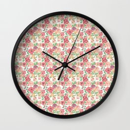 Beautiful Roses - floral, flowers, flower Wall Clock