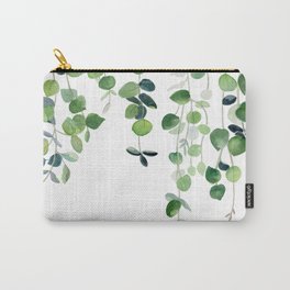Eucalyptus Watercolor 2  Carry-All Pouch | Evergreen, Watercolor, Pattern, Botanical, Curated, Gift, Spring, Summer, Birthday, Minimalist 