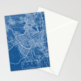 Giza City Map of Egypt - Blueprint Stationery Card