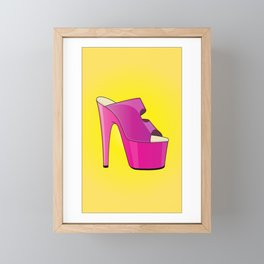 The Stunner High-Heel Stiletto Framed Mini Art Print