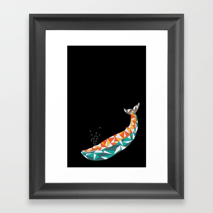 For the Love of Whales Framed Art Print