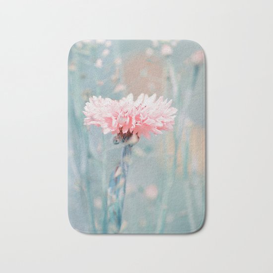 Pink pastel cornflower Bath Mat