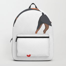 German Pinscher Girl Enthusiast Breeder Gift Backpack