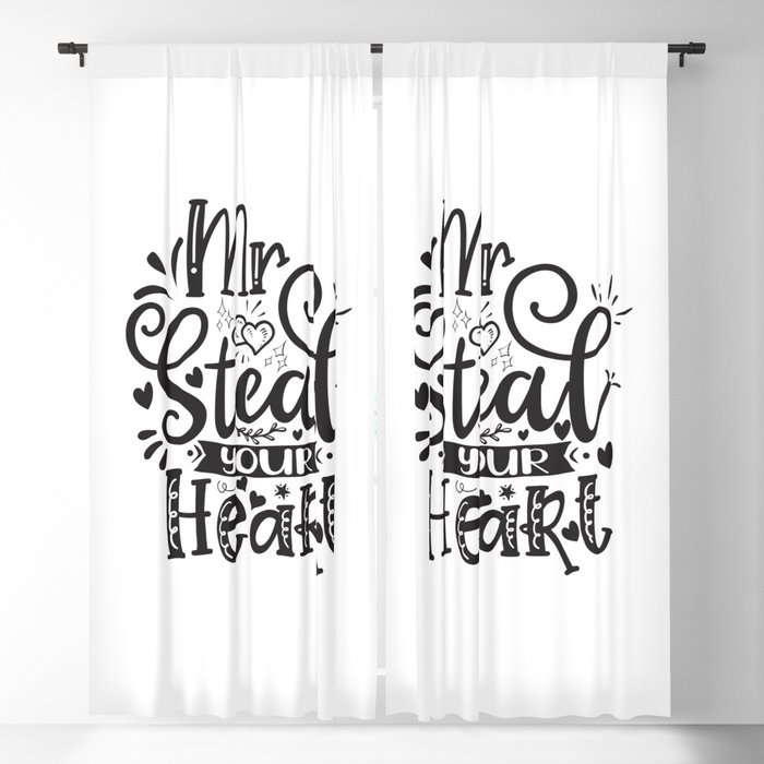 Mr Steal Your Heart Blackout Curtain