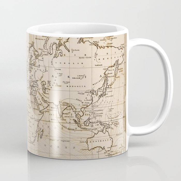 World Map 1844 Coffee Mug