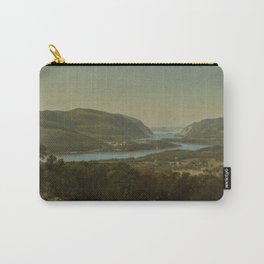 David Johnson - View from Garrison, West Point, New York Carry-All Pouch | Old, Illustration, Frame, Wallart, Artprint, Poster, Vintage, Dallasmuseumofa, Painting, Canvas 