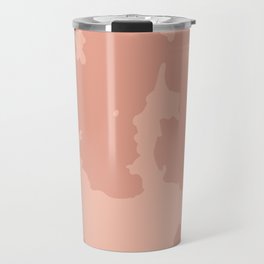 Cow Spots in Nostalgic Retro Nude Pink Travel Mug