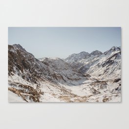 Winter View in the Alps | Nature and Landscape Photography Canvas Print