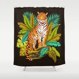 Jungle Tiger Shower Curtain