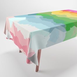 Colour vibrant mix print spring summer  Tablecloth