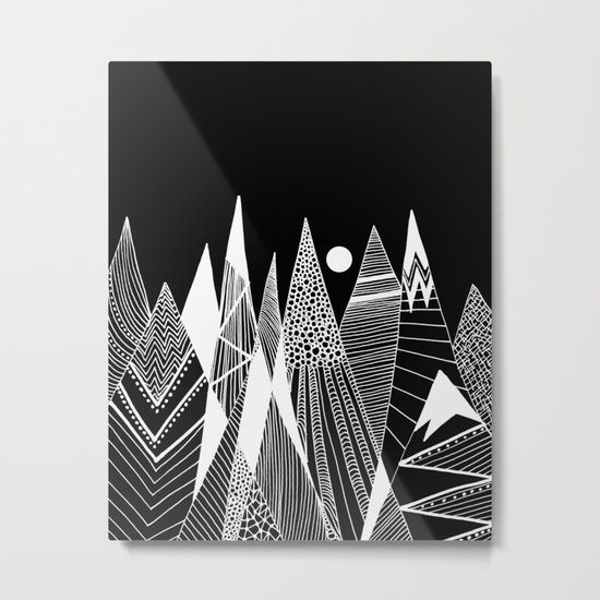Patterns in the mountains Metal Print