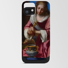 Saint Praxedis, 1655 by Johannes Vermeer iPhone Card Case