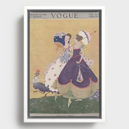 Vintage Fashion Magazine Cover - Spring May 1915 Peacock Framed Canvas