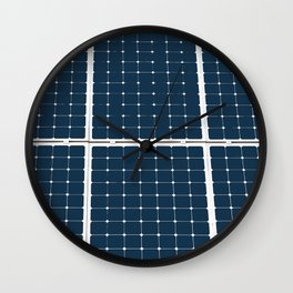 Image of solar power panel Wall Clock