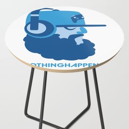 Nothing Happens TV Beard and Headphones Side Table