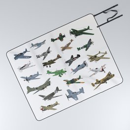 Various WW2 Planes Picnic Blanket