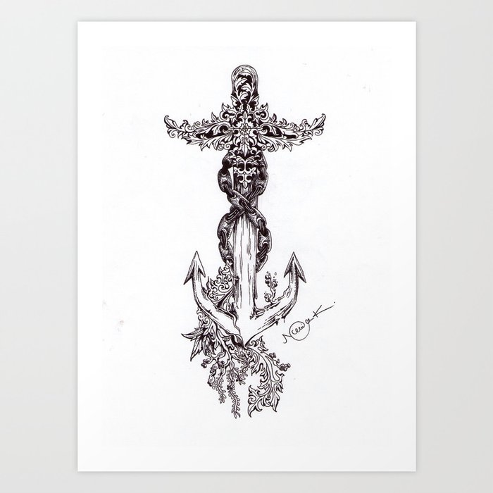 infinity anchor tattoo