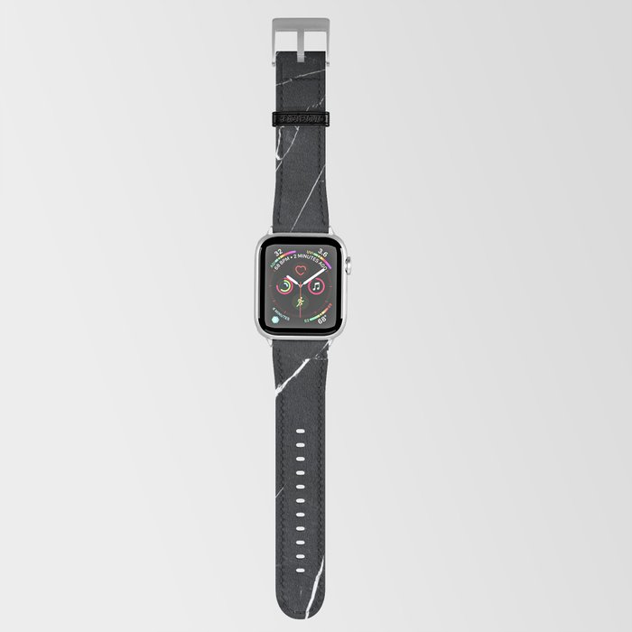 Modern Black Marble  Apple Watch Band