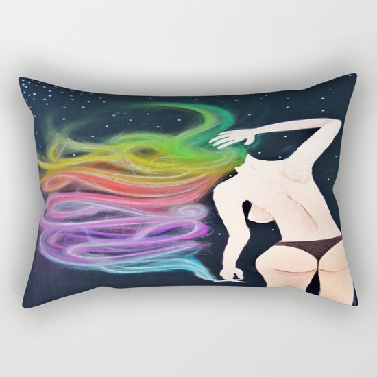 Midnight Toker (#1), Smoking Lady Series Rectangular Pillow