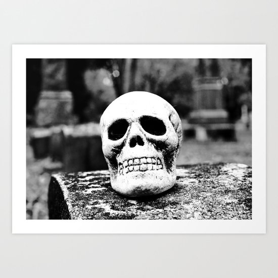 Graveyard horror Art Print