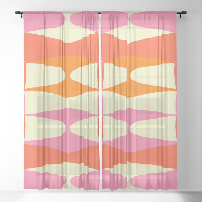 Zaha Sixties Sheer Curtain