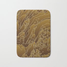 Melted copper sensation Bath Mat