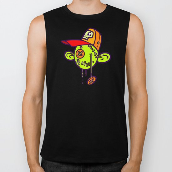 Zombie Trucker Doll Head Biker Tank
