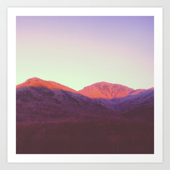 Purple Mountains Art Print