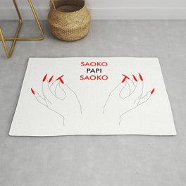 SAOKO PAPI SAOKO _ Tribute to Rosalía Area & Throw Rug