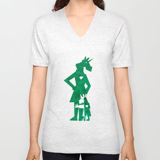 Happy Mother's Day Unicorn Unisex V-Neck