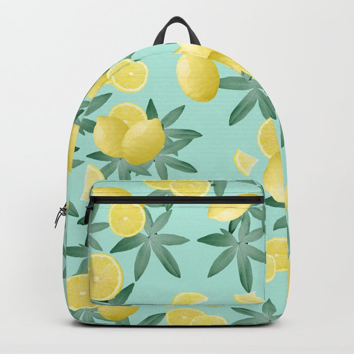 Lemon Twist Vibes #4 #tropical #fruit #decor #art #society6 Backpack