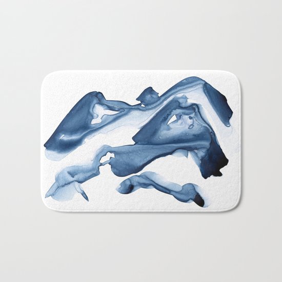 Abstract Indigo no. 3 Bath Mat