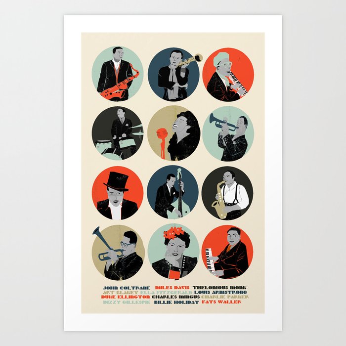 Jazz Art Print by Prelude Posters - SMALL