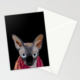 Dante the Sphynx Cat Stationery Cards