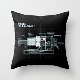 The Z-Machinery - Technical Blueprint Throw Pillow