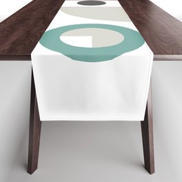 Classic geometric arch circle composition 6 Table Runner