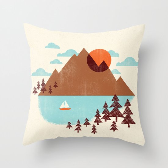 Indian Summer Throw Pillow