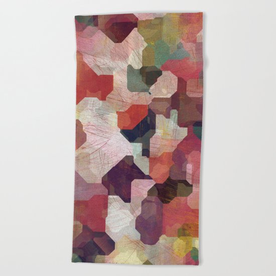 Aztec Vintage Pattern 08 Beach Towel
