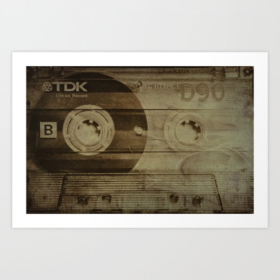 Life on tape Art Print