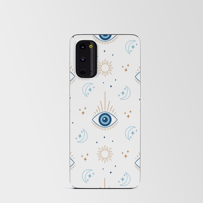 Evil Eye Pattern, Sun, Moon, & Stars Android Card Case