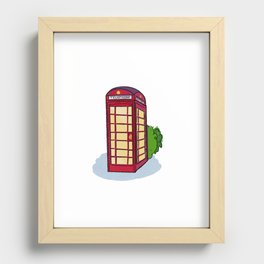 Red Telephone Box Recessed Framed Print