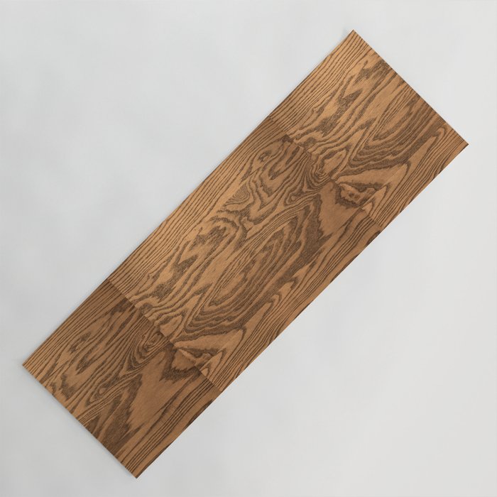 Wood, heavily grained wood grain Yoga Mat