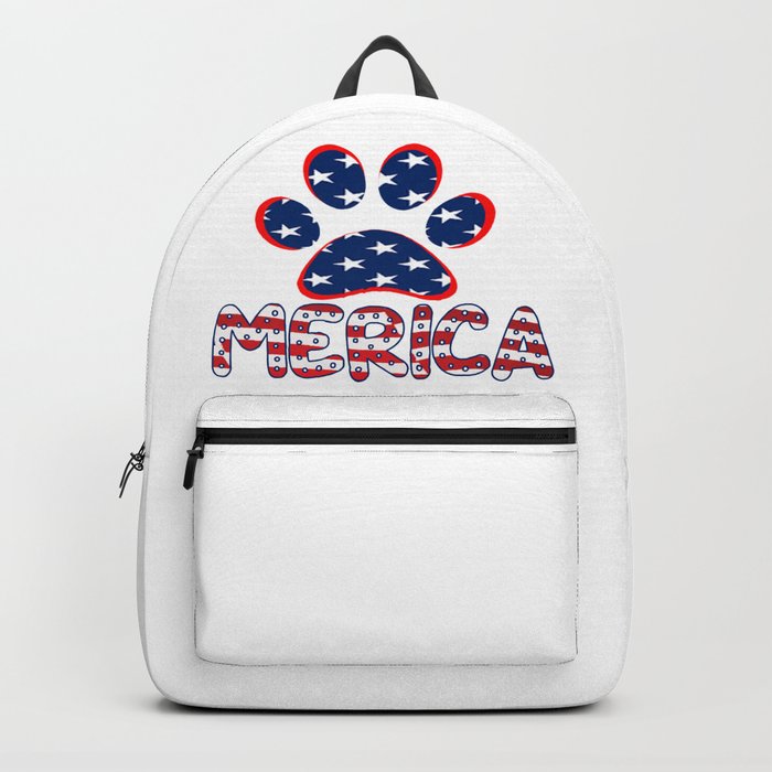 Dog top print backpack