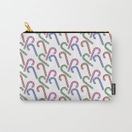 Gliiter Candy Cane Pattern Carry-All Pouch