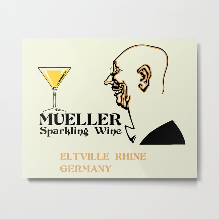 Mueller sparkling wine Metal Print